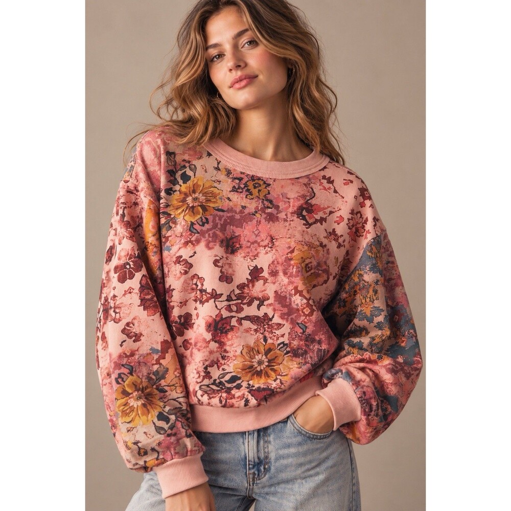 Pilcro Anthropologie New Niki Bubble Sweatshirt Size M